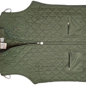 Iactive quilted vest size Large  in olive green